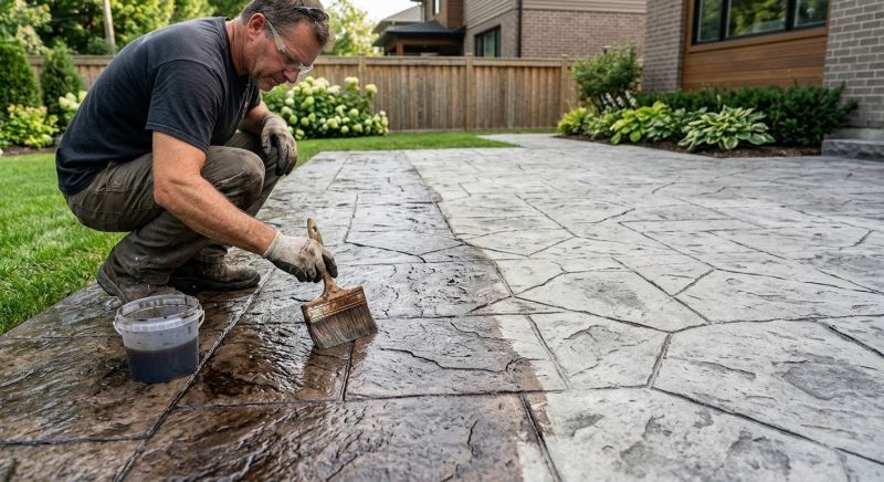 Cement Staining in Dallas, TX
