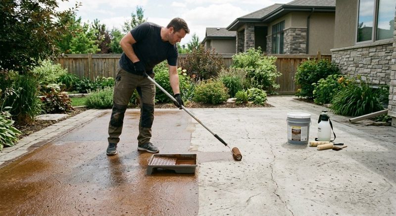 Concrete Driveway Refinishing in Corpus Christi, TX