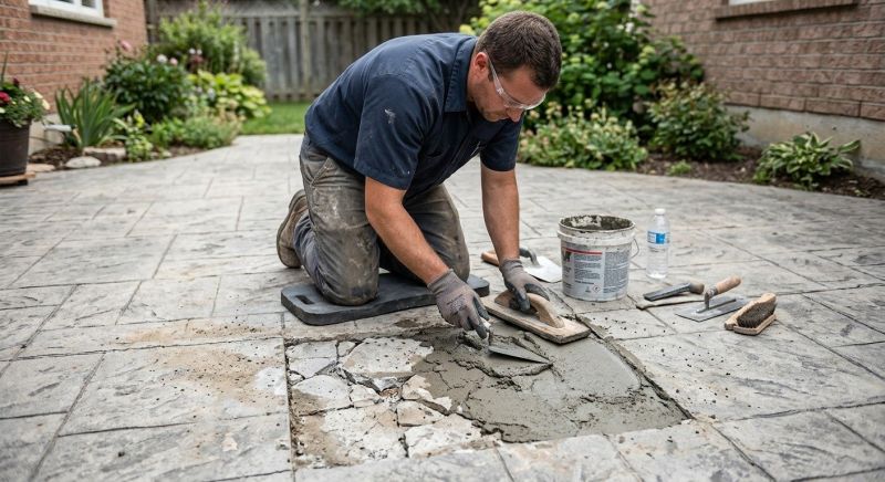 Decorative Concrete Repair in Buford, GA