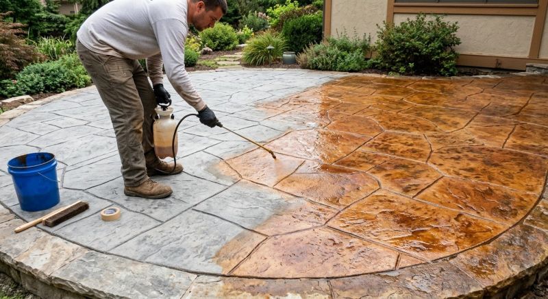 Interior Concrete Staining in Fort Worth, TX