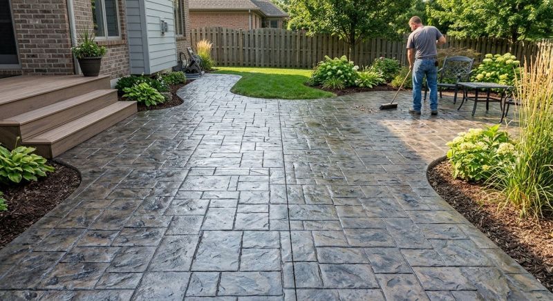 Stamped Concrete Installation in Corpus Christi, TX